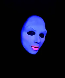 Zagone Evil Nun Latex Face Mask UV Glow