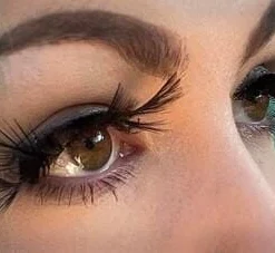 Carnival Products Feathers False Long Black Eyelashes Womens