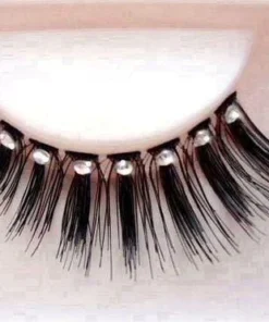 Carnival Products Womens Eyelashes Crystals Black Glamour