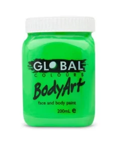 Global Colours Bright Green Body And Face Paint