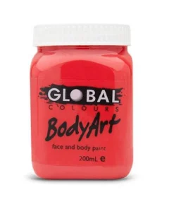 Global Colours Brilliant Red Body And Face Paint