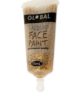 Global Colours Gold Glitter Body And Face Paint Buy Costumes