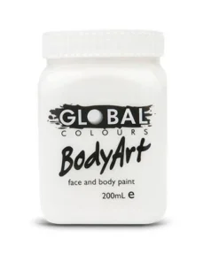 Global Colours White Body And Face Paint Womens