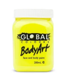 Global Colours Bright Yellow Body And Face Paint Buy Costumes