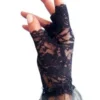 Carnival Products Eighties Black Finger-less Lace 80's Costume Gloves