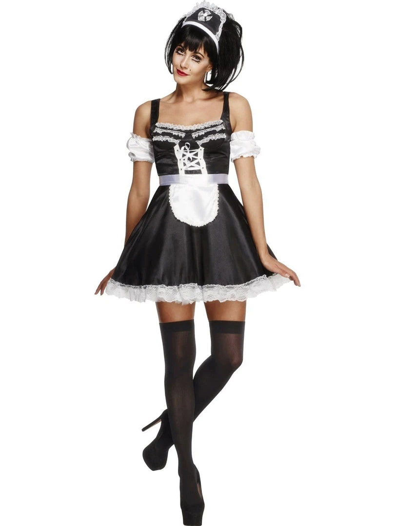 Smiffy's French Maid Flirty Women's Costume Womens 3 Smiffy's French Maid Flirty Women's Costume Womens