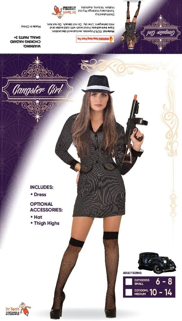 Tomfoolery Gangster Girl Dress Womens 3 Tomfoolery Gangster Girl Dress Womens