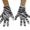 Carnival Products Zebra Short Costume Gloves