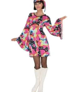 Rubies Womens Go Go Girl Dress 60's Costume