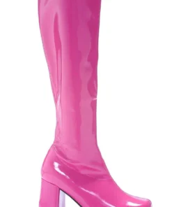 Ellie Shoes Go Go Costume Hire Boots 1960s & 1970s Fancy Dress Footwear Womens