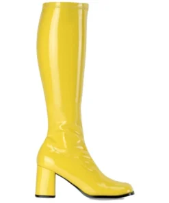 Ellie Shoes Go Go Costume Hire Boots 1960s & 1970s Fancy Dress Footwear Womens