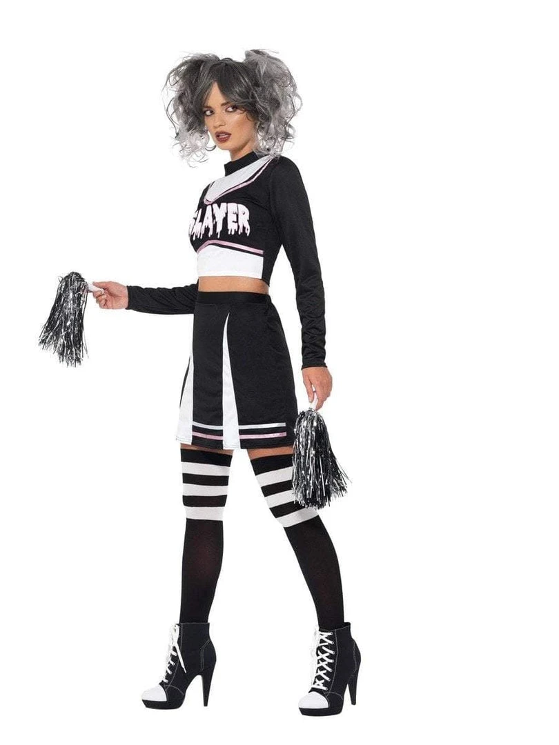 Smiffy's Cheerleader Gothic Halloween Costume 4 Smiffy's Cheerleader Gothic Halloween Costume