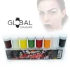 Global Colours Womens Halloween Face Paint Set - 180Ml 2 Global Colours Womens Halloween Face Paint Set - 180Ml