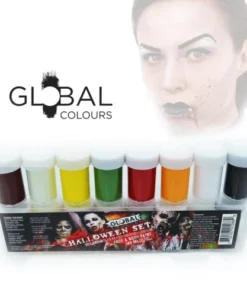 Global Colours Womens Halloween Face Paint Set - 180Ml
