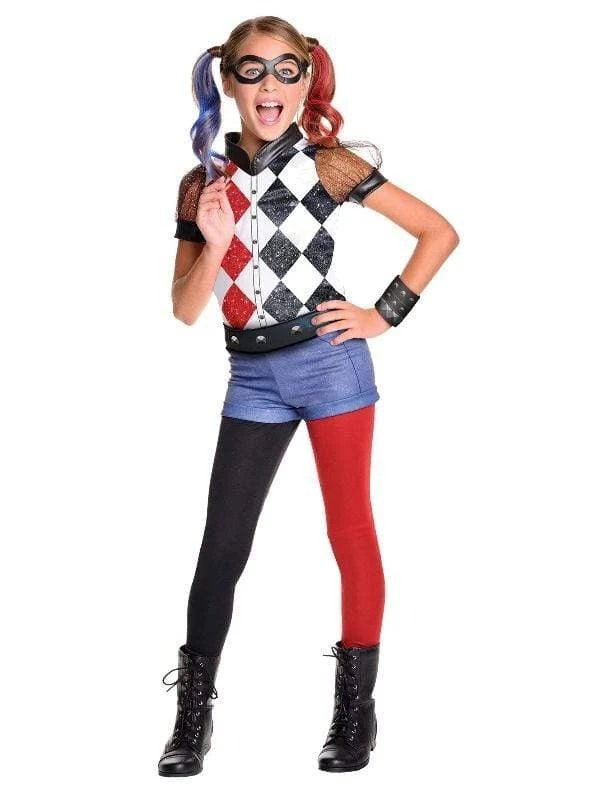 Rubie's Harley Quinn DC Superhero Deluxe Girls Costume Kids 3 Rubie's Harley Quinn DC Superhero Deluxe Girls Costume Kids