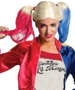 Rubie's Womens Harley Quinn Wig Suicide Squad Fancy Dress Party Costume Accessory