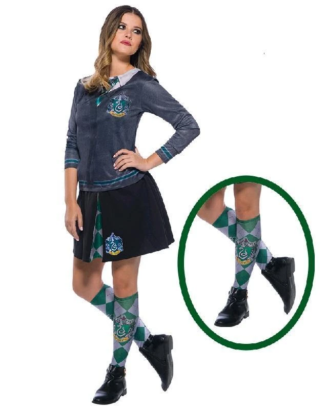 Rubie's Slytherin Harry Potter House Socks Womens 3 Rubie's Slytherin Harry Potter House Socks Womens