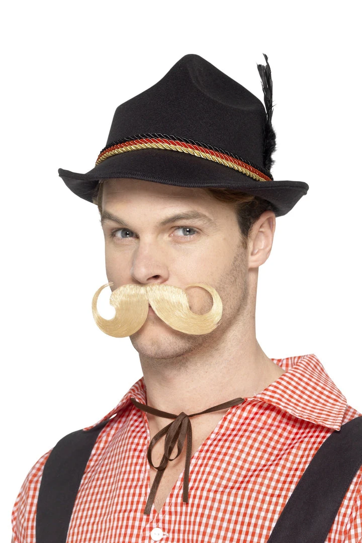 Smiffy's Mens Oktoberfest Hat Traditional German Deluxe Black Hat 3 Smiffy's Mens Oktoberfest Hat Traditional German Deluxe Black Hat