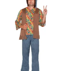 Tomfoolery Mens Hippie Dude 60's Costume For Men