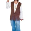 Tomfoolery Mens Fringed Hippie Vest For Men