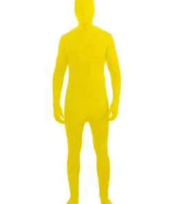 Tomfoolery Mens Invisible Man Yellow Bodysuit