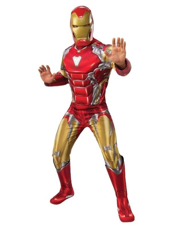 Rubie's Iron Man Endgame Muscle Chest Adult Marvel Avengers Superhero Costume Mens 3 Rubie's Iron Man Endgame Muscle Chest Adult Marvel Avengers Superhero Costume Mens