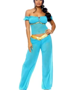 Leg Avenue Jasmine Arabian Belly Dancer Genie Princess Womens Costume