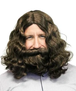 Sweidas Jesus Costume Wig & Beard Set Mens