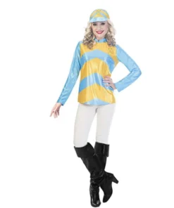 Amscan Womens Jockey Women's Costume Set Blue And Yellow