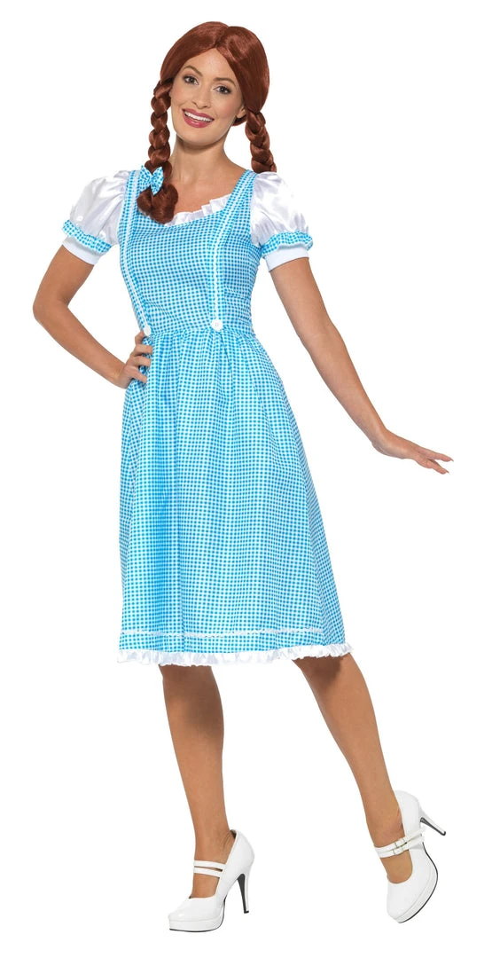 Smiffy's Kansas Country Girl Dorothy Style Blue Gingham Womens Costume