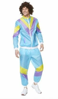 Karnival Costumes 80s Shell Suit Tracksuit Costume For Men 3 Karnival Costumes 80s Shell Suit Tracksuit Costume For Men