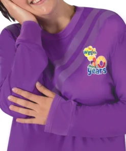 Rubie's Lachy Purple Wiggles Deluxe 30th Anniversary Costume Top For Adults 8 Rubie's Lachy Purple Wiggles Deluxe 30th Anniversary Costume Top For Adults