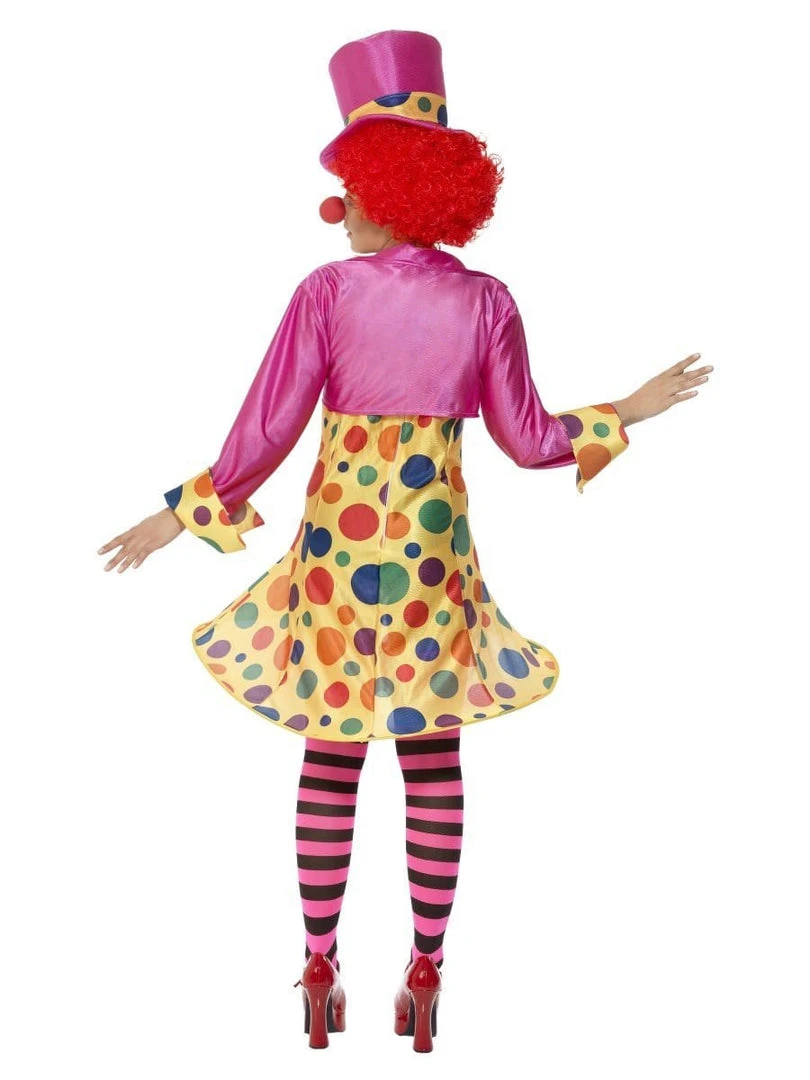 Smiffys Lady Clown Costume Multi Coloured Womens 5 Smiffys Lady Clown Costume Multi Coloured Womens