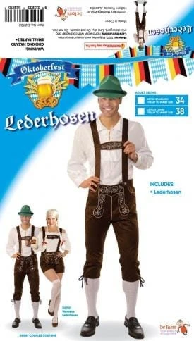 Tomfoolery Lederhosen Male XL Up To Waist 38" Mens 3 Tomfoolery Lederhosen Male XL Up To Waist 38" Mens