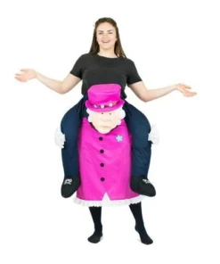 Bodysocks Queen Elizabeth Piggyback Costume