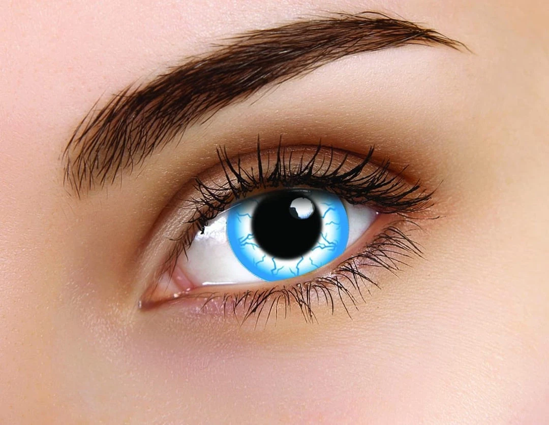 ColourVue Lightning Blue Coloured Contact Lenses 3 ColourVue Lightning Blue Coloured Contact Lenses