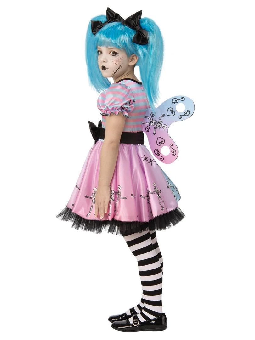Rubies Little Blue Skelly Girl Children's Halloween Costume 4 Rubies Little Blue Skelly Girl Children's Halloween Costume
