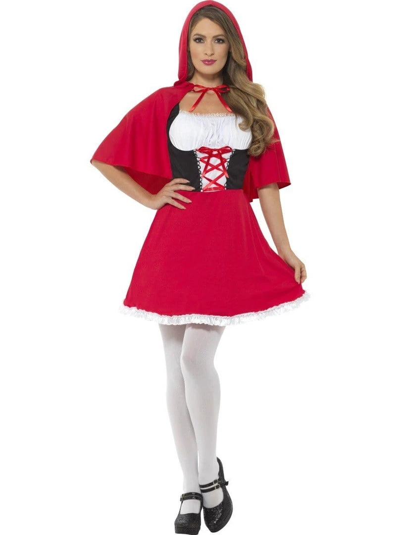 Smiffy's Red Riding Hood Short And Sassy Adult Fairytale Costume Womens 3 Smiffy's Red Riding Hood Short And Sassy Adult Fairytale Costume Womens