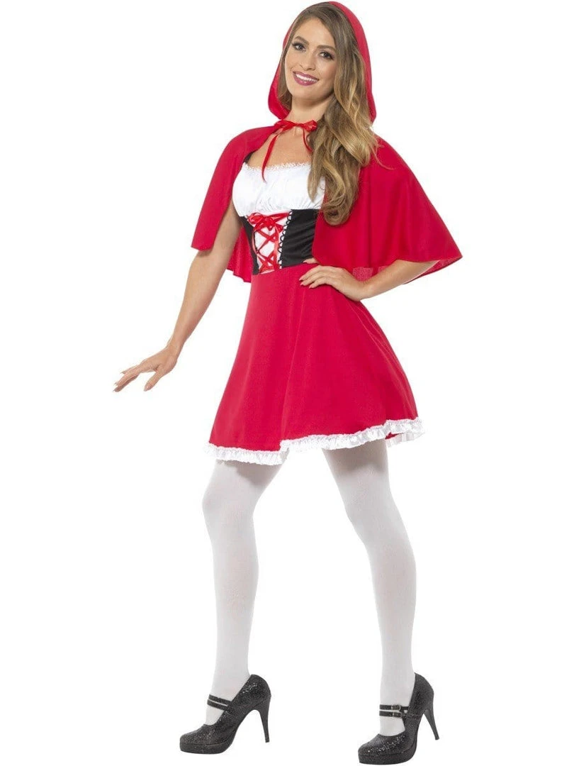 Smiffy's Red Riding Hood Short And Sassy Adult Fairytale Costume Womens 4 Smiffy's Red Riding Hood Short And Sassy Adult Fairytale Costume Womens