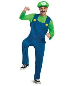Disguise Mens Super Mario Luigi Classic Adult Costume