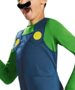 Disguise Super Mario Luigi Classic Child Costume