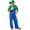 Sweidas Mens Super Plumber Adult Costume L. 1980s Video Game Fancy Dress 1 Sweidas Mens Super Plumber Adult Costume L. 1980s Video Game Fancy Dress