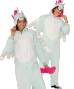Rubies Magical Pegacorn Adult Unisex Animal Jumpsuit Womens