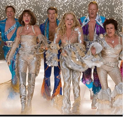 Creative Costuming Abba Female Silver Mamma Mia Womens Hire Costume 4 Creative Costuming Abba Female Silver Mamma Mia Womens Hire Costume