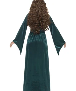 Smiffy's Womens Maid Marion Medieval Emerald Fancy Dress Costume