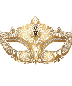 Sweidas Metal Masquerade Mask Gold Filigree Buy Costumes