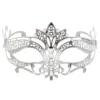Sweidas Buy Costumes Metal Masquerade Mask Silver Filigree
