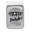 Global Colours Silver Metallic Body And Face Paint