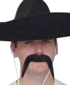 Carnival Products Mexican Black Moustache Western Bandit Costume Mo Mens