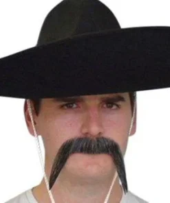 Carnival Products Mexican Grey Moustache Western Cowboy Bandit Costume Mo Mens